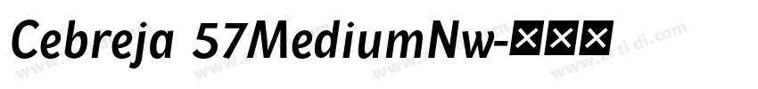 Cebreja 57MediumNw字体转换 Cebreja 57MediumNw字体转换